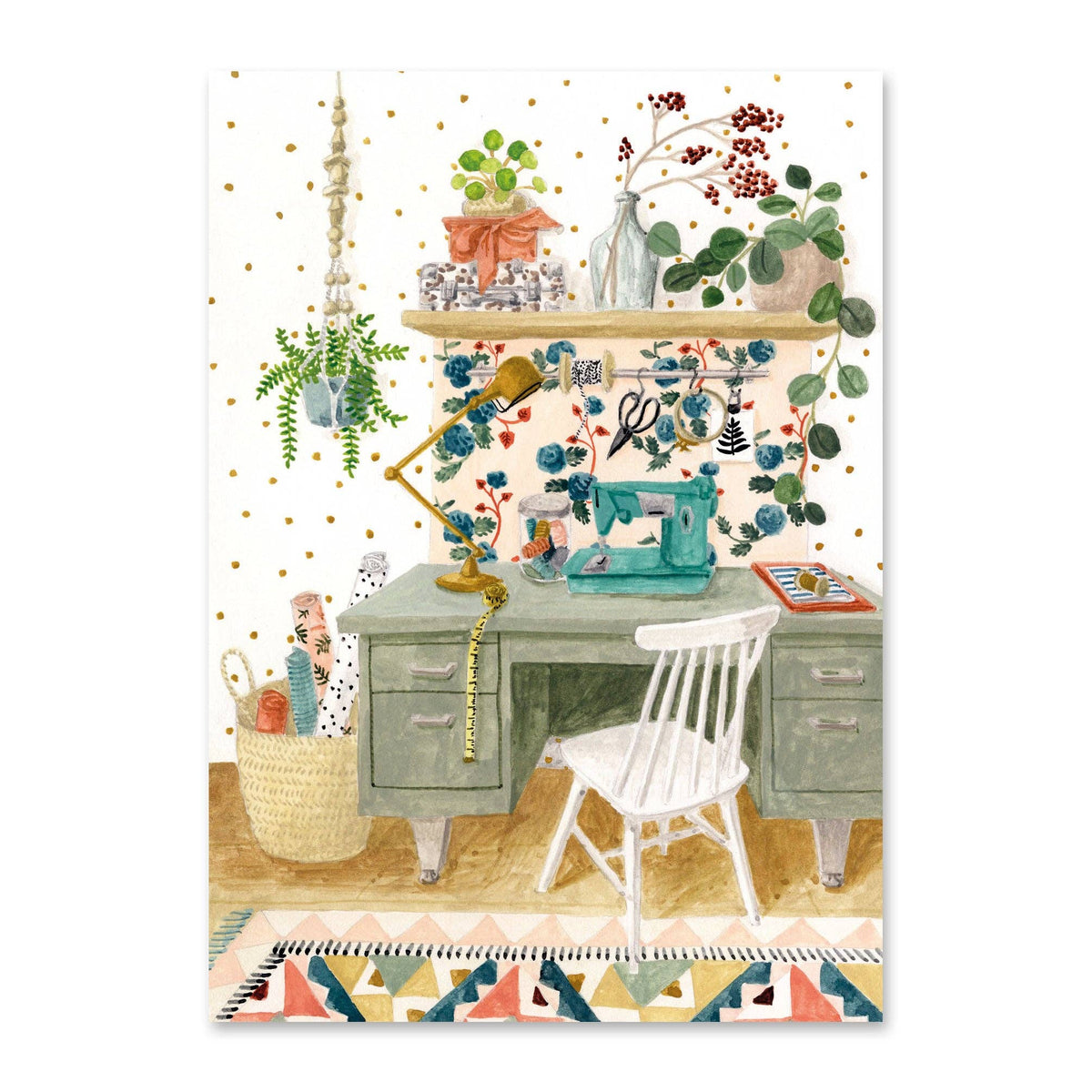 Carte postale L'atelier - Mélanie Voituriez