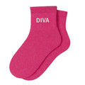 Chaussettes à paillettes "Diva" - Fuschia
