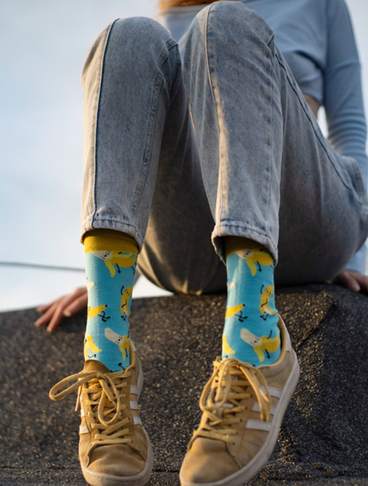 Chaussettes fantaisie pour homme banane