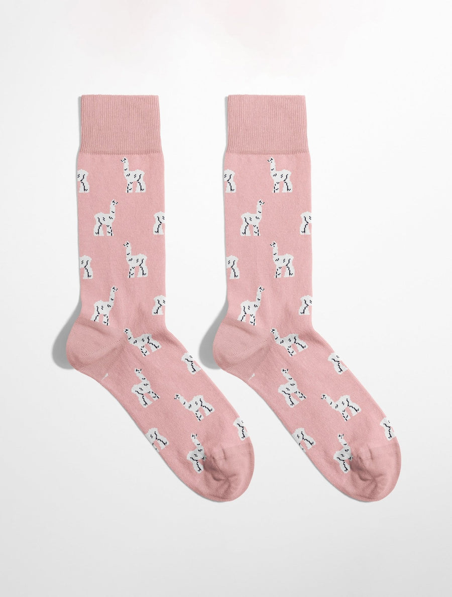Chaussettes originales pour homme motif lama