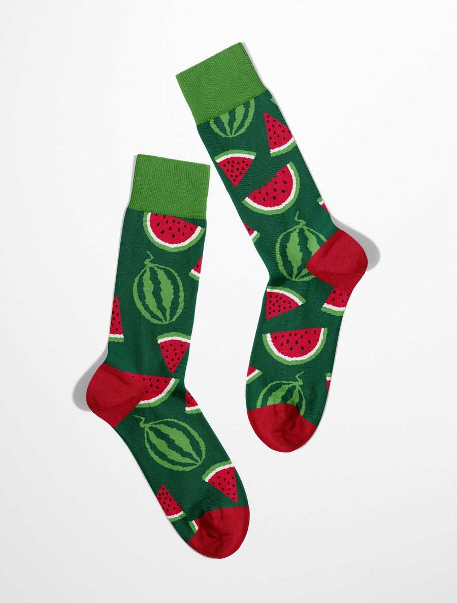 Chaussettes homme motif pastèques