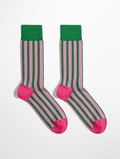 Chaussettes homme tendance à rayures vertes