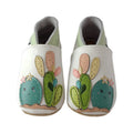 Chaussons enfant cuir souple cactus - lait et miel