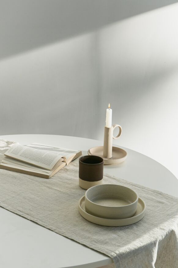 Chemin de table en lin