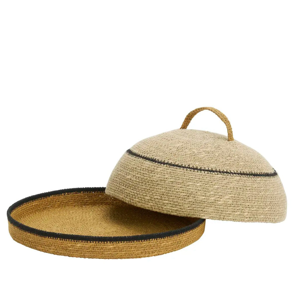 Cloche alimentaire décorative en jonc de mer - Madam Stoltz