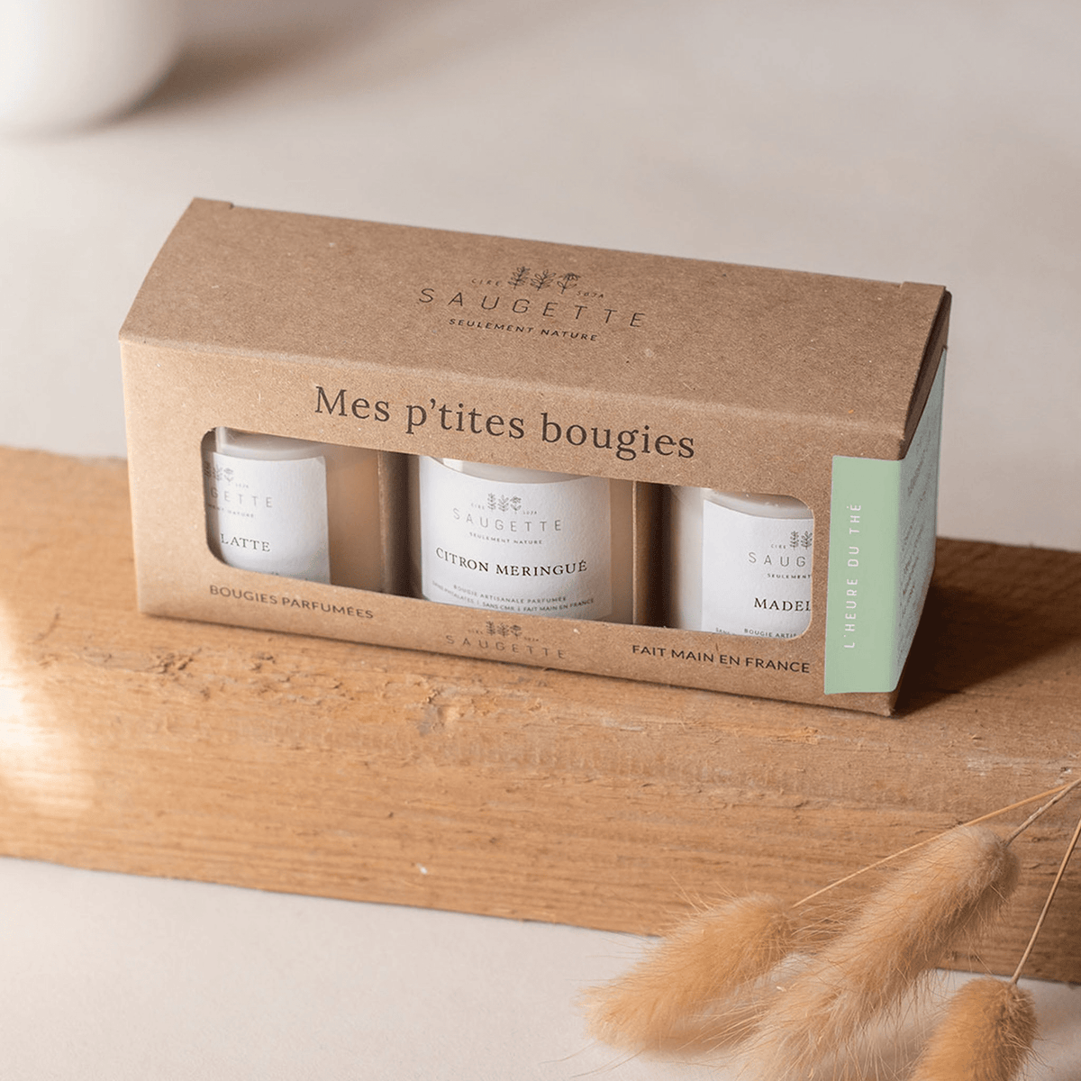 Coffret bougies artisanales - L’heure du thé