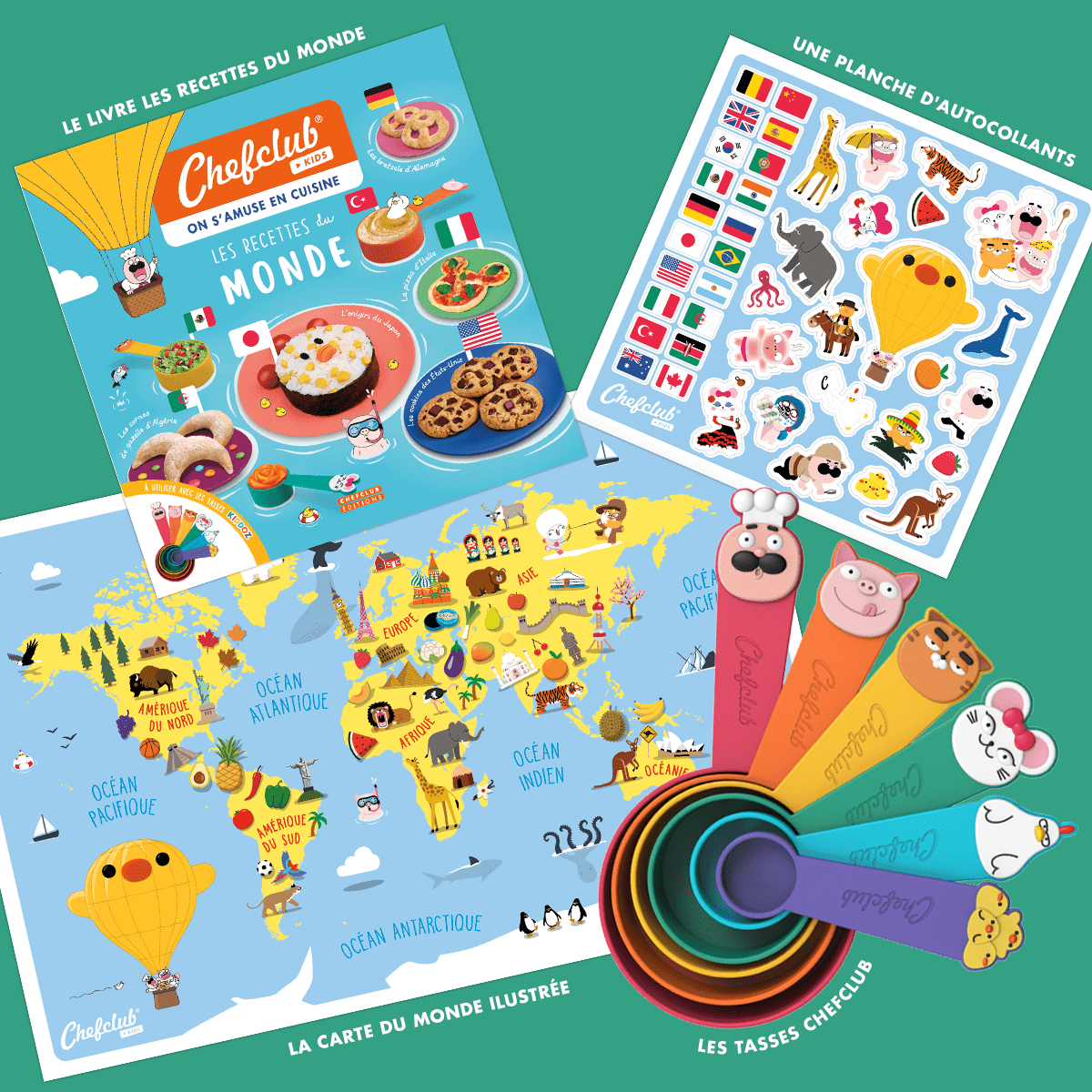 Coffret cuisine enfant - recettes du monde chefclub kids