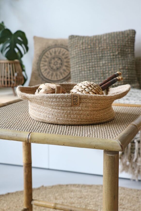 Corbeille en jute