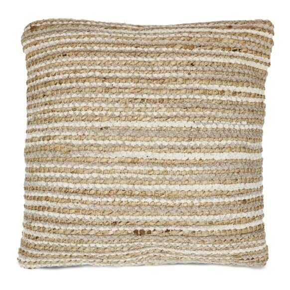 Coussin delhi chenille 45x45 cm en coton