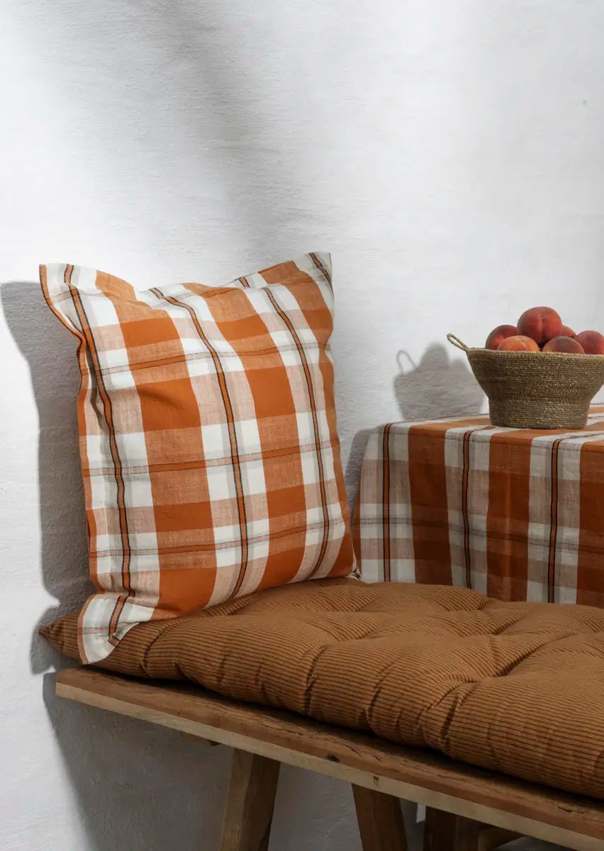 Coussin pour banc en coton imprimé - Madam Stoltz
