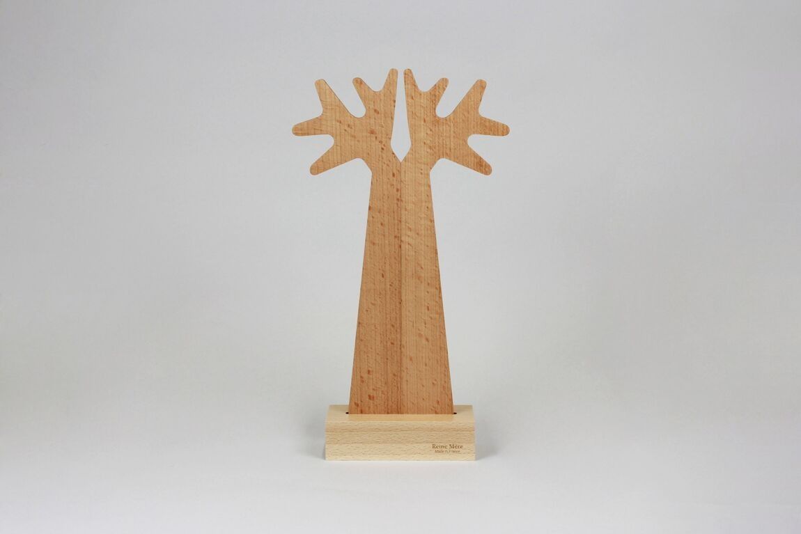 Couverts à salade en bois "branches" - reine mère