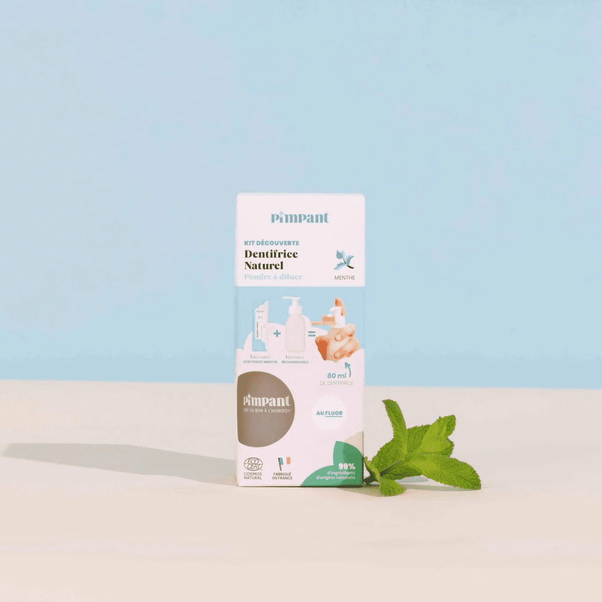 Pimpant - Dentifrice bio | Kit découverte menthe