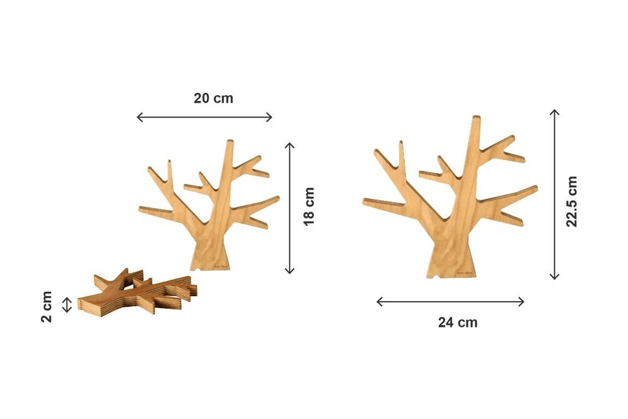 Dessous de plat en bois de hêtre arbre