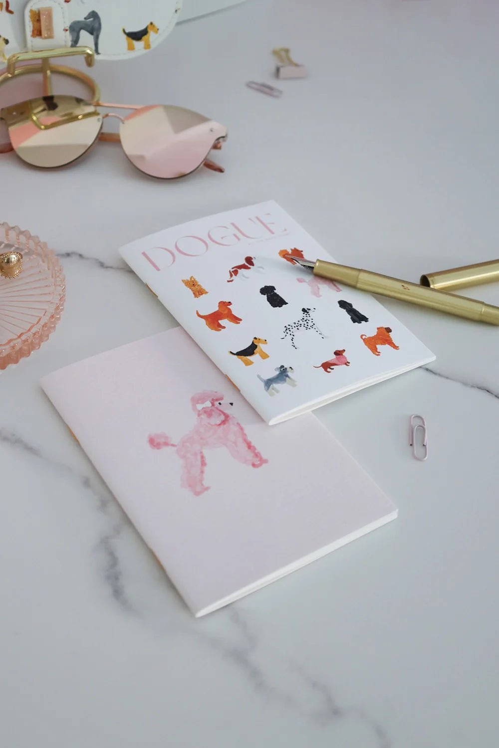 Duo de carnets de poche A6 "Dogue" - all the ways to say