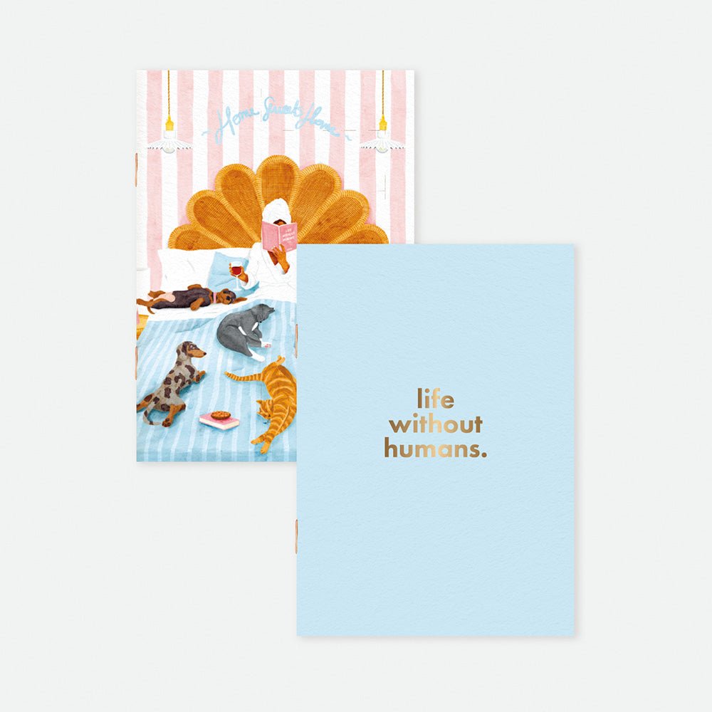 Duo de carnets de Poche A6 "Without Humans" - all the ways to say
