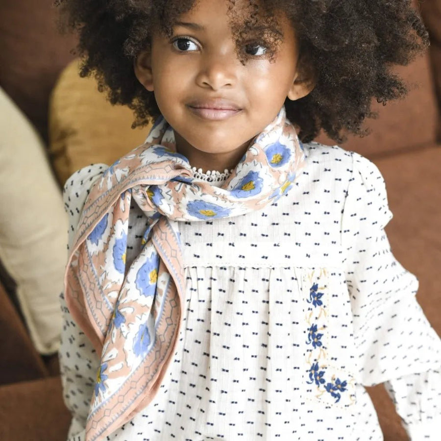 Foulard enfant margotte sienne en coton