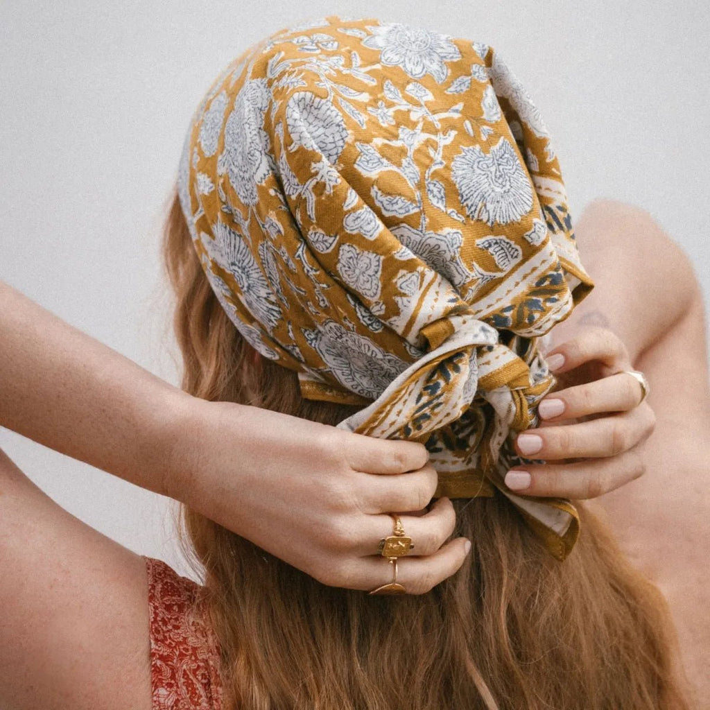 Foulard femme tupia absynthe - bonheur du jour