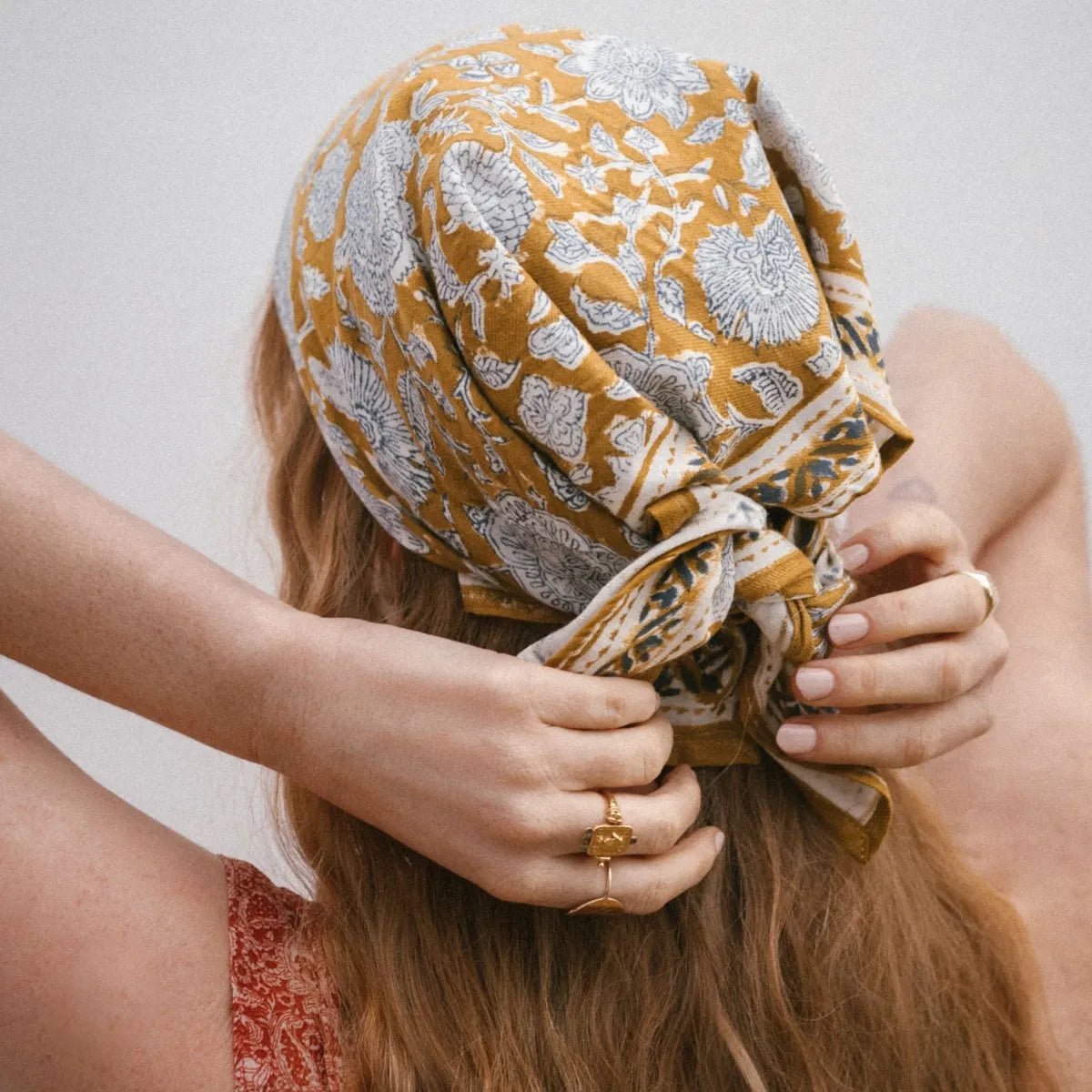 Foulard femme tupia absynthe - bonheur du jour