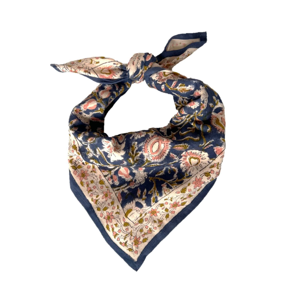 Foulard indien enfant miraj indigo - Bonheur du Jour Paris