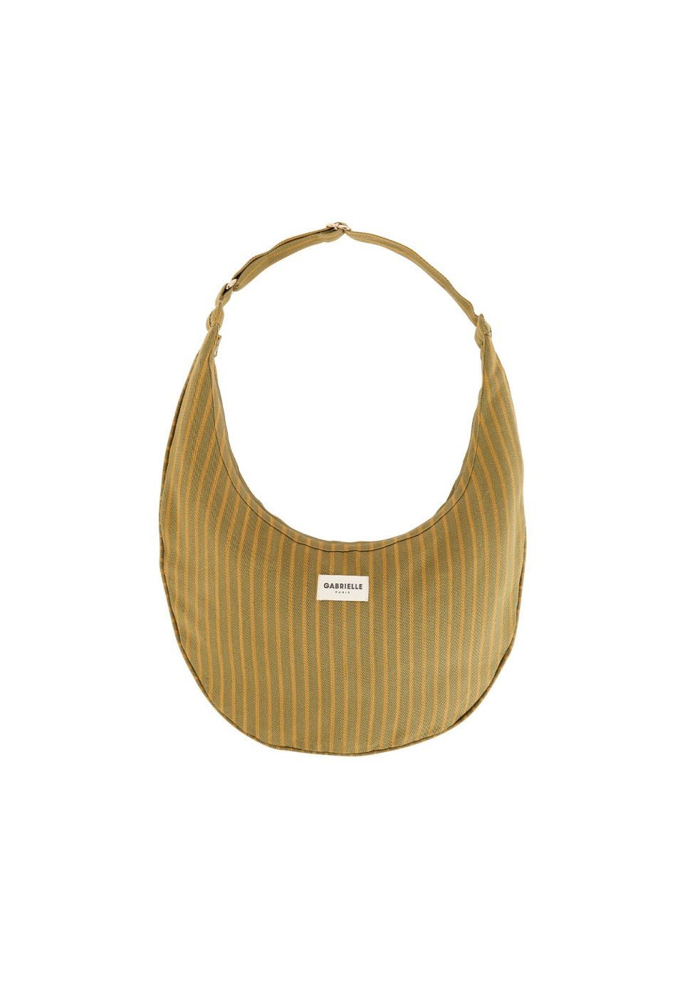 Sac demi-lune femme New B en coton Rayures Rivoli - Gabrielle Paris - vue 2