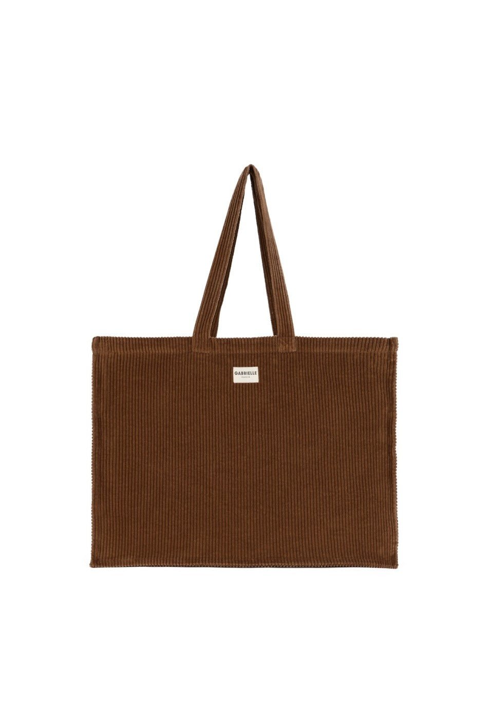 Sac week-end femme en velours camel, Gabrielle Paris - vue 2