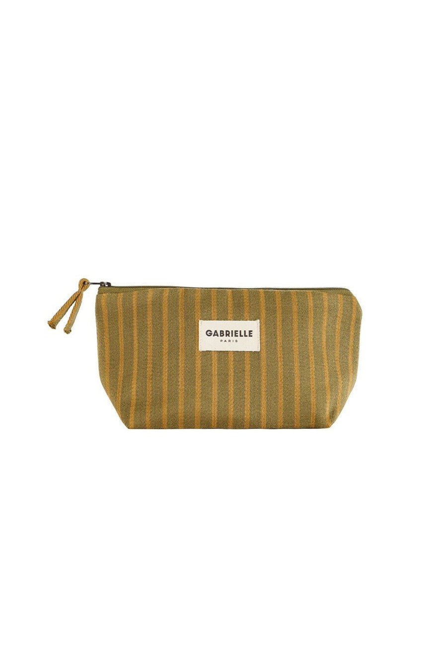Trousse de maquillage en coton Rayures Rivoli