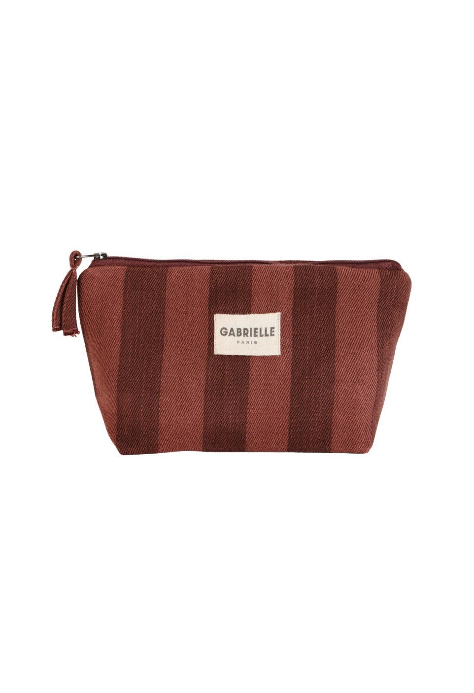 Trousse de maquillage en coton Rayures Saint-Honoré - Gabrielle Paris - vue 3