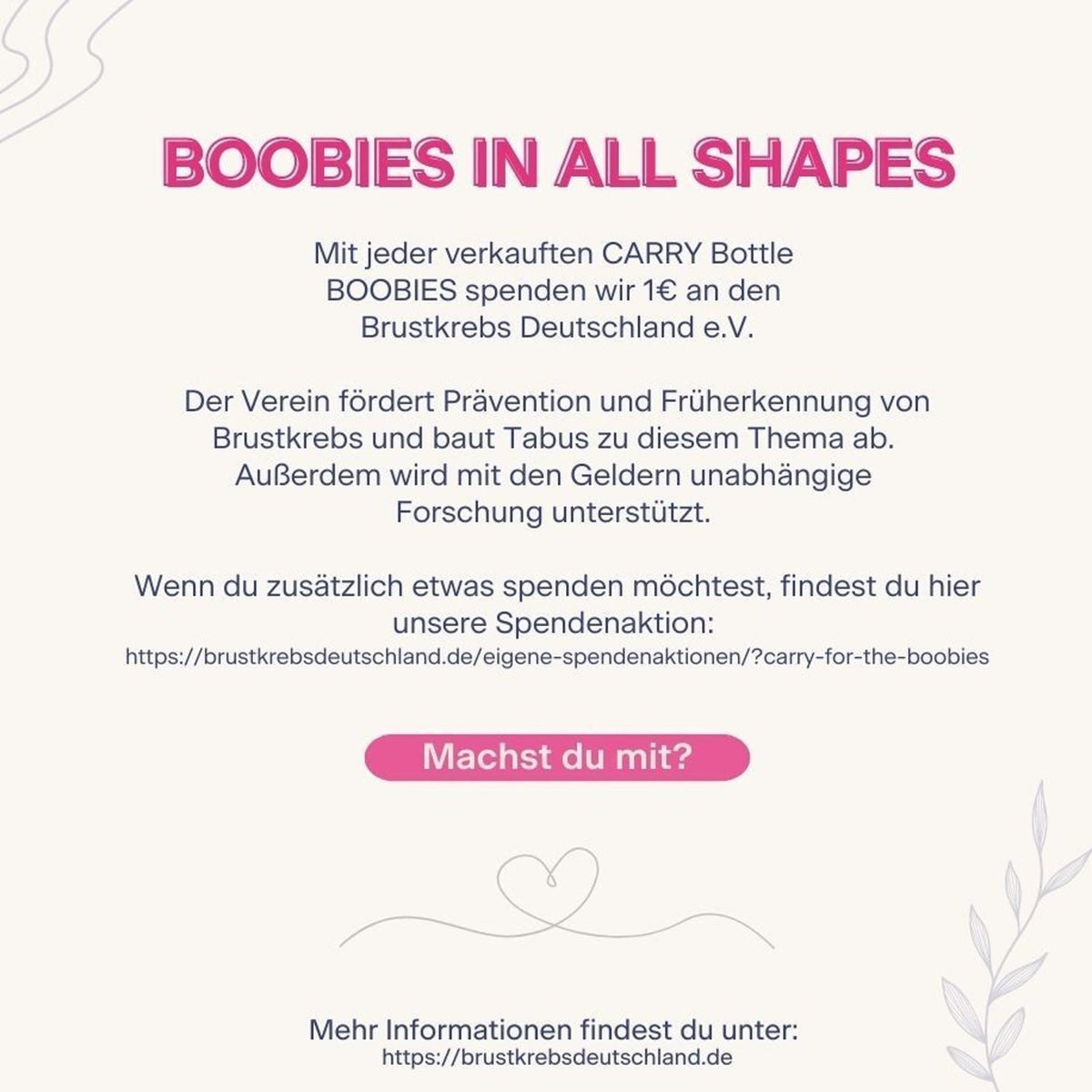 Gourde en verre boobies - carry