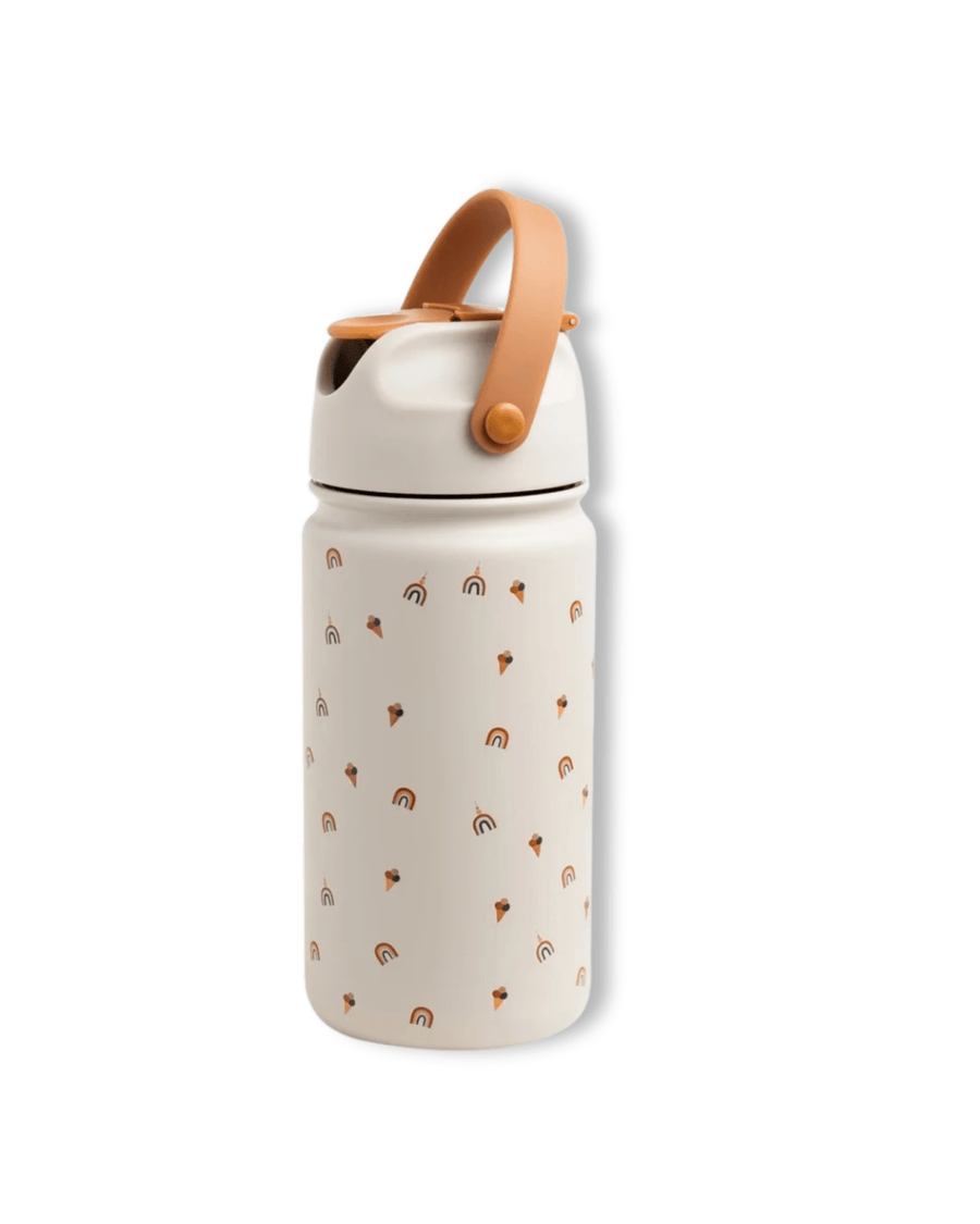 Gourde enfant isotherme arc-en-ciel en bois