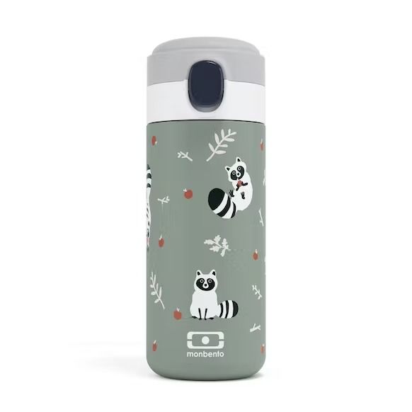 Gourde enfant isotherme pop vert en bois