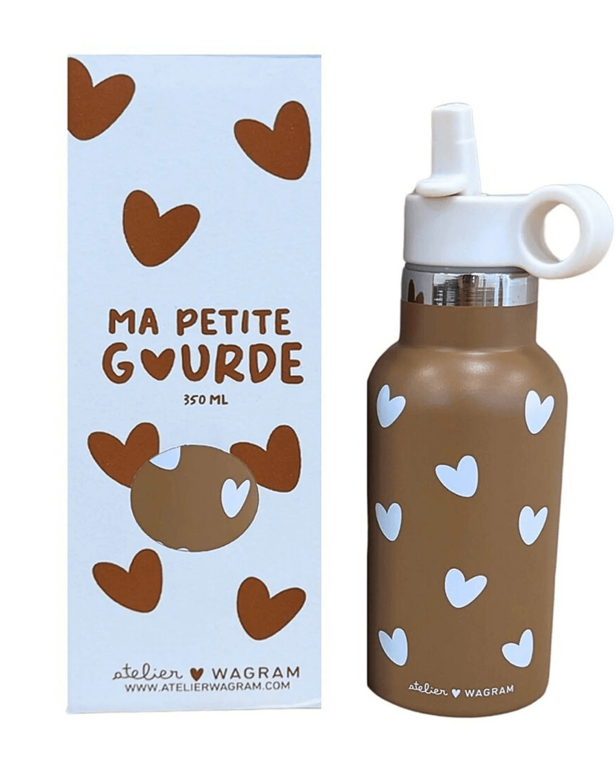 Gourde isotherme enfant en acier inoxydable - couleur caramel