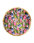 Grand plat de présentation bois fleurs tropicales - by room