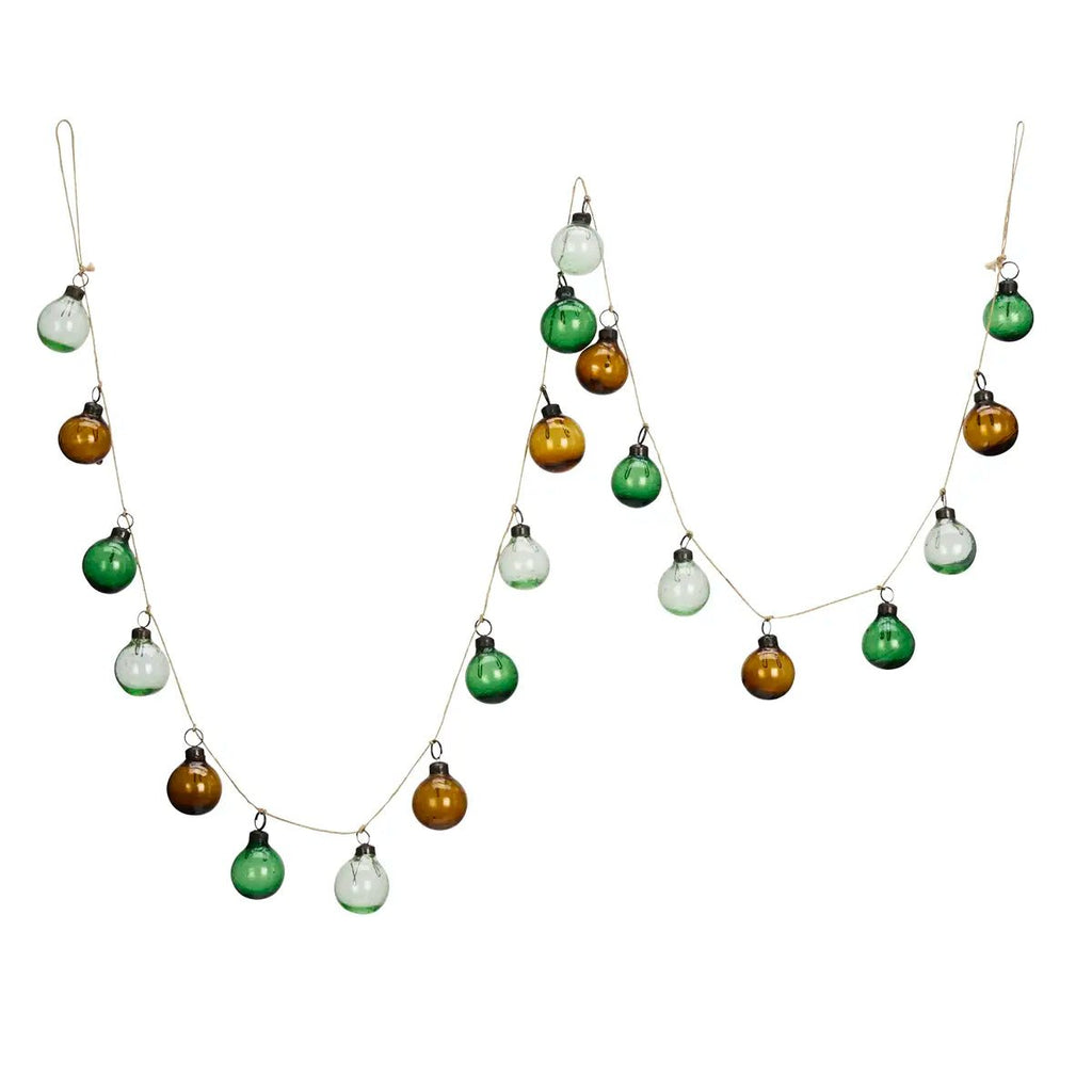 Guirlande décorative à boules en verre recyclé - Madam Stoltz