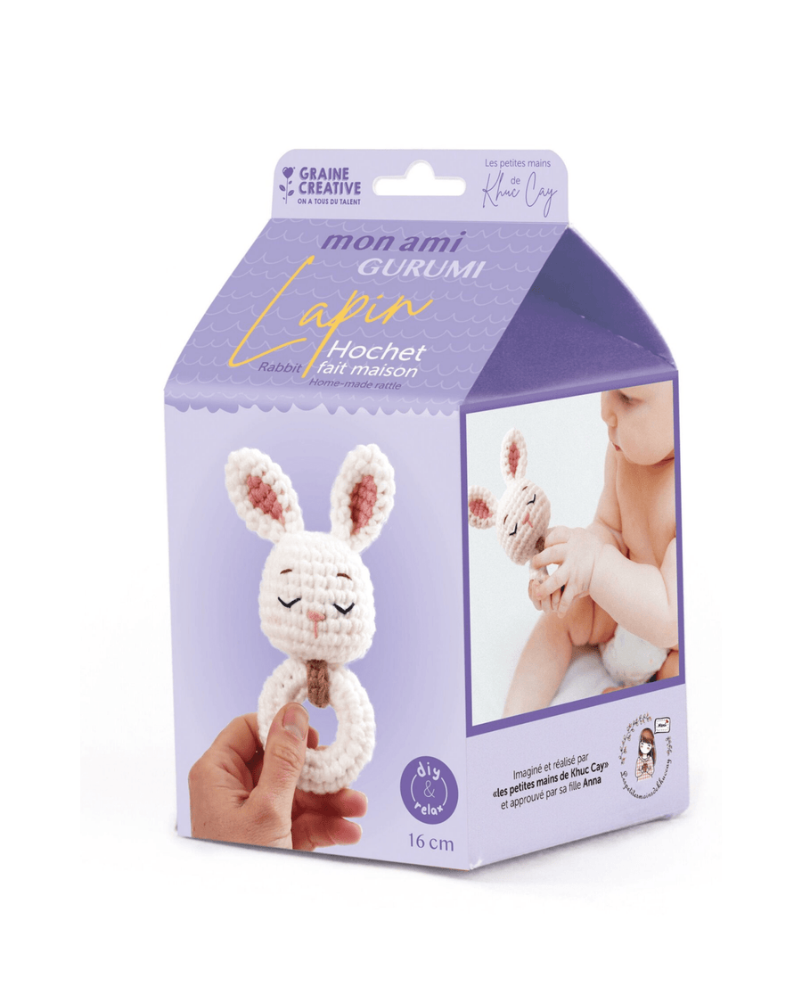 Kit crochet hochet lapin