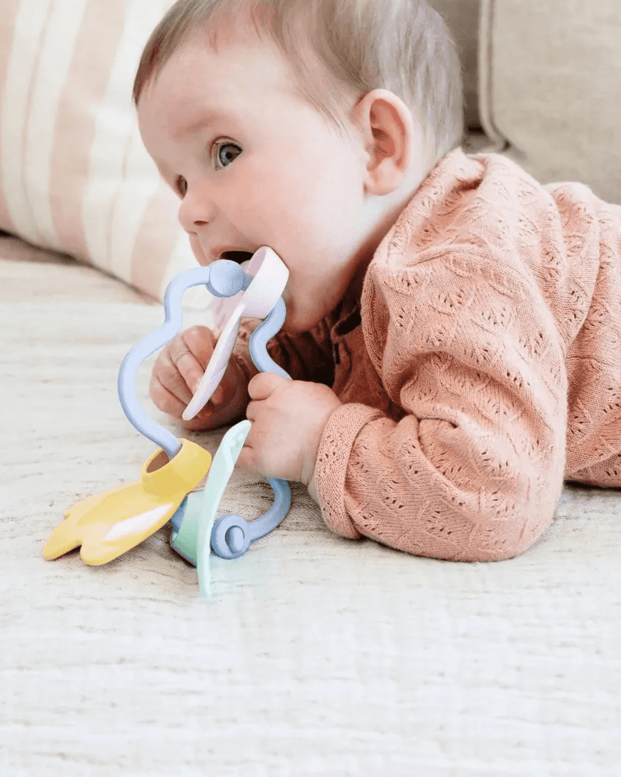 Hochet d'éveil pour bébé en plastique recyclé