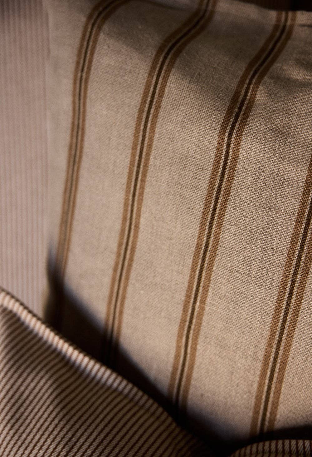 Housse de coussin 50X50 cm Rayures Corde - Gabrielle Paris