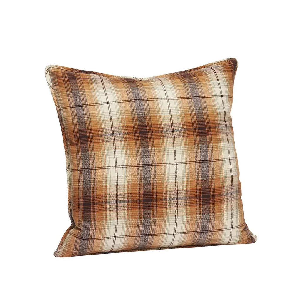 Housse de coussin à carreaux en coton - Madam Stoltz