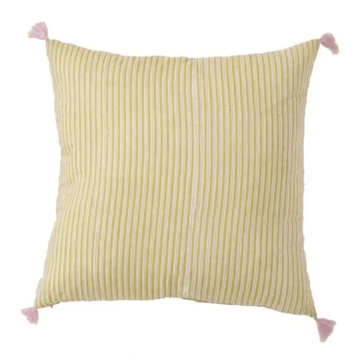 Housse de coussin fleuri bohème sakura curry - bonheur du jour