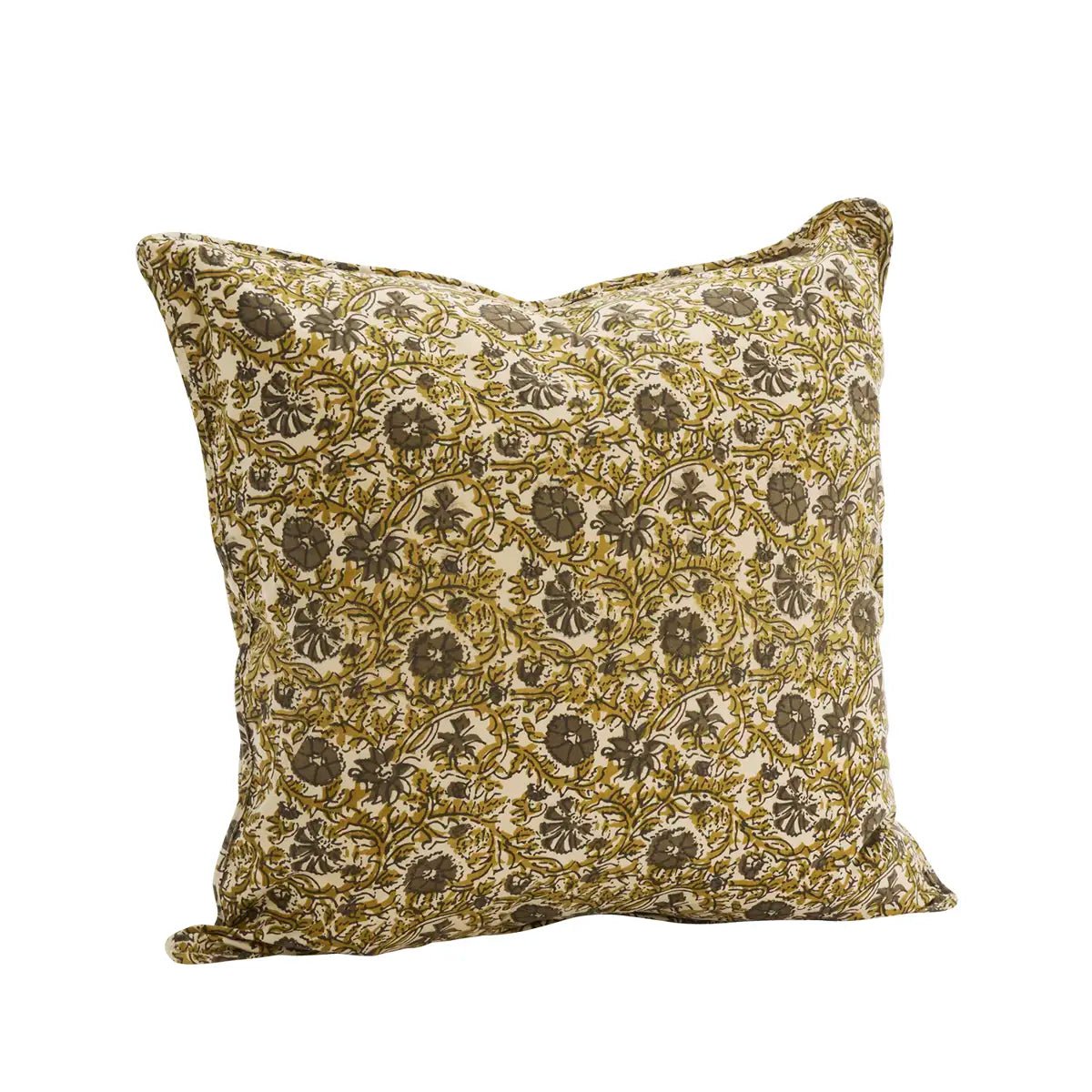 Housse de coussin imprimé naturel et floral - Madam Stoltz