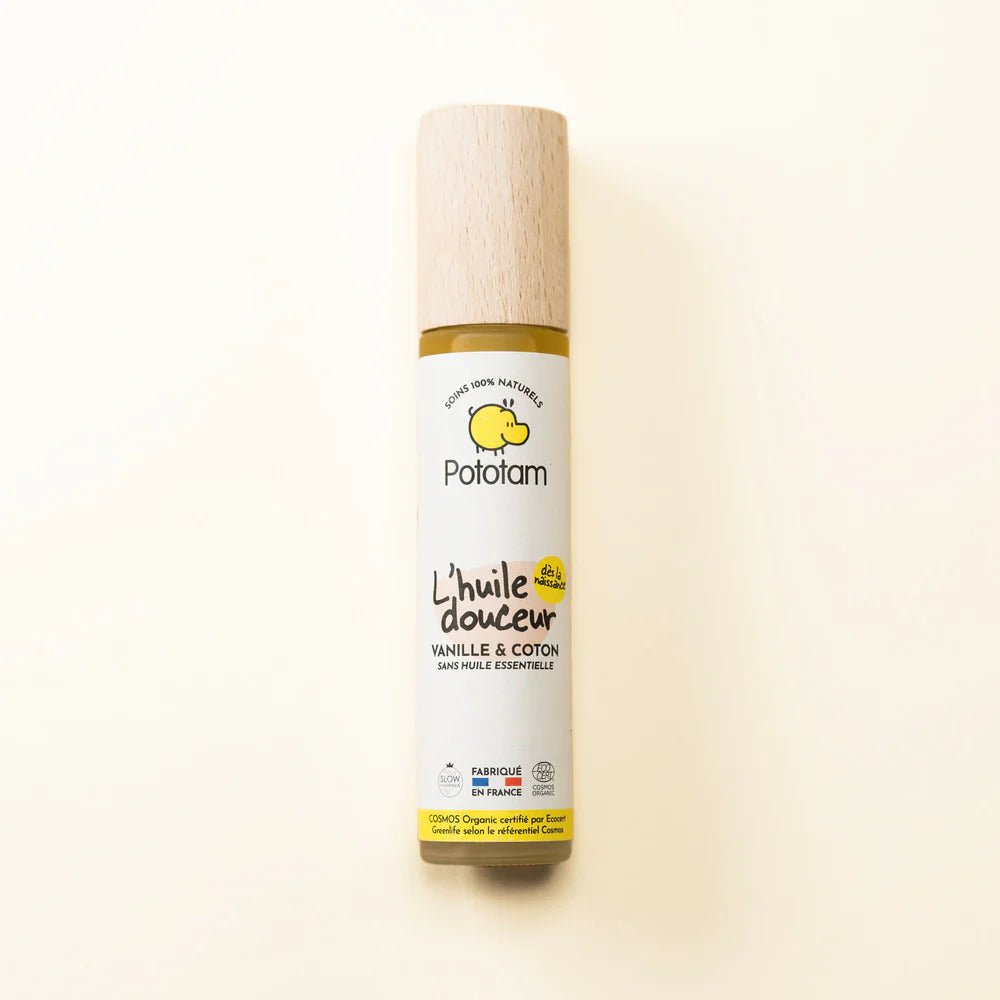 Huile douceur pour le corps vanille et coton - pototam