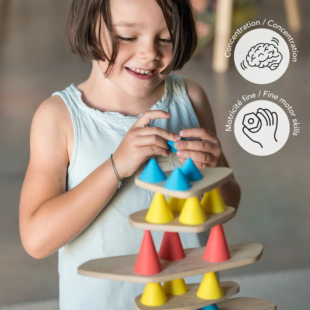 Jeu de construction et de concentration en bois pour enfant - piks oppi