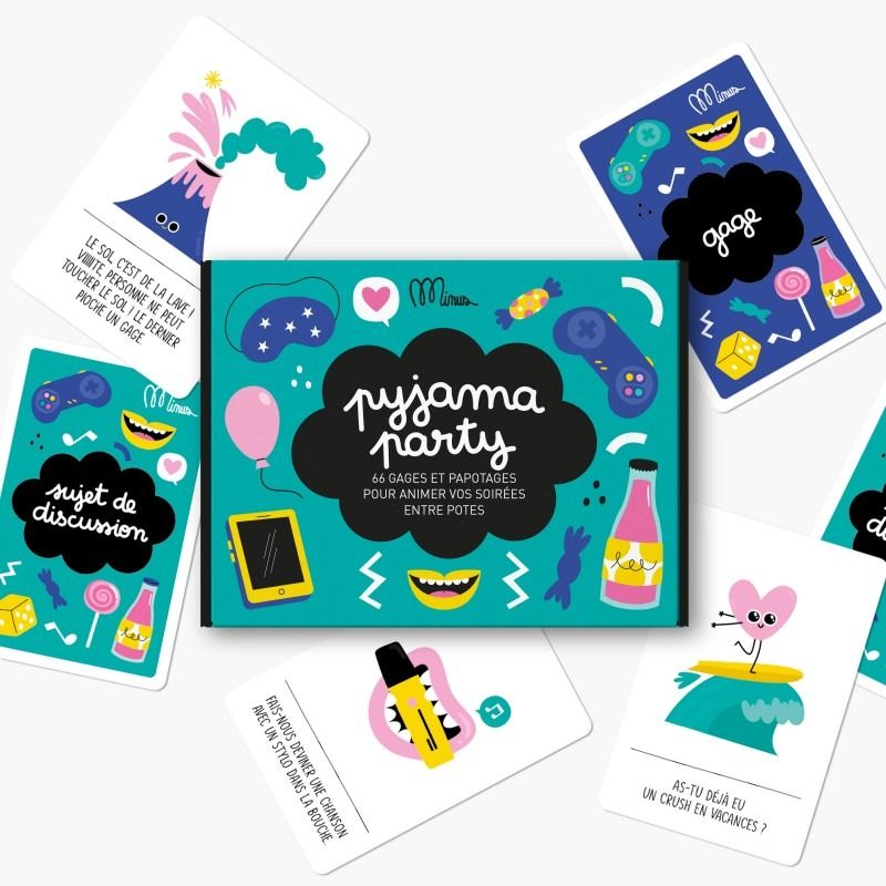 Jeu de discussion en famille "pyjama party" - minus editions