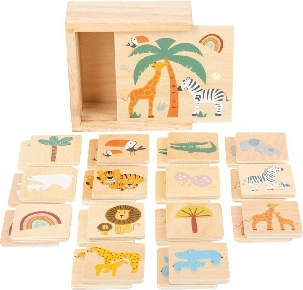 Jeu mémo safari en bois – jouet éducatif pour enfant | small foot