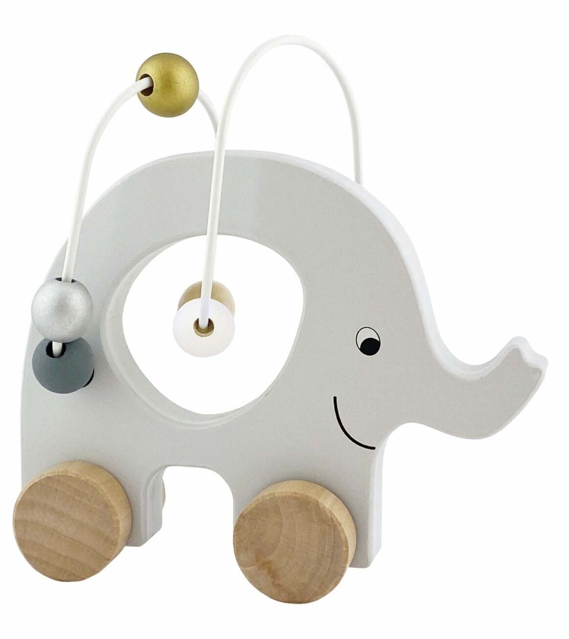 Jouet à tirer en bois éléphant - jabadabado