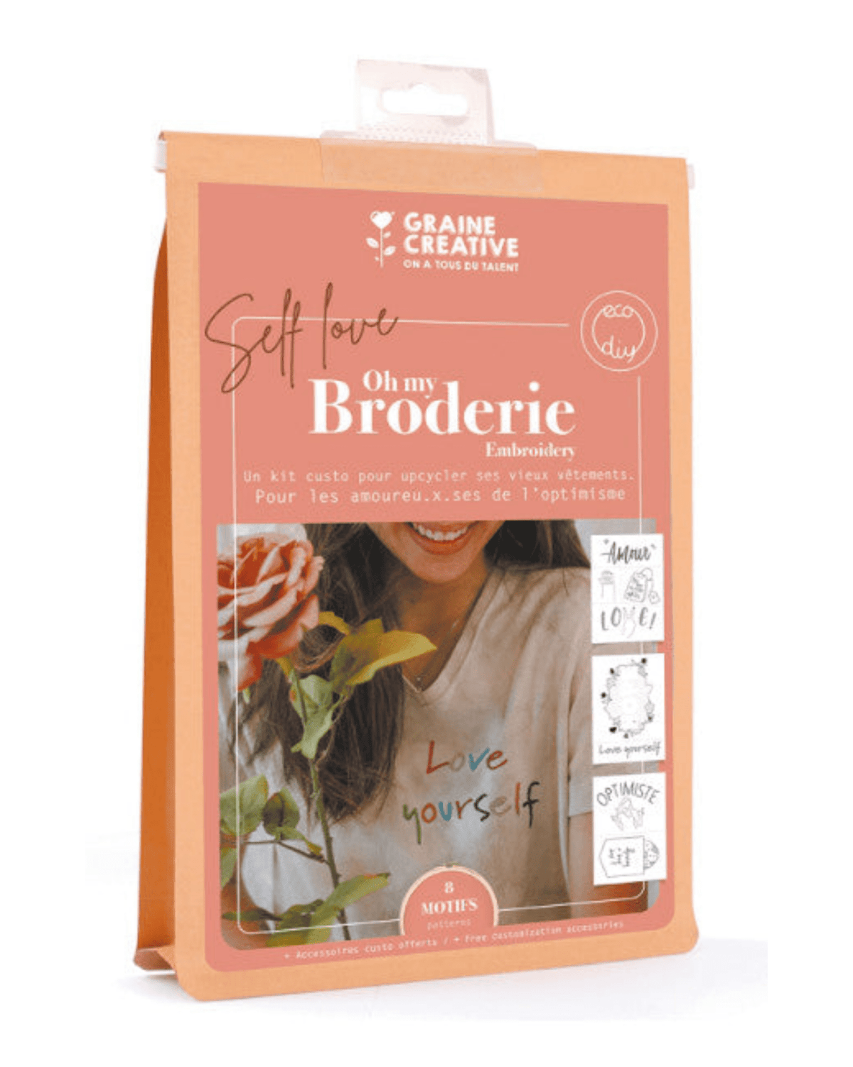 Kit broderie vêtement self love – Graine créative