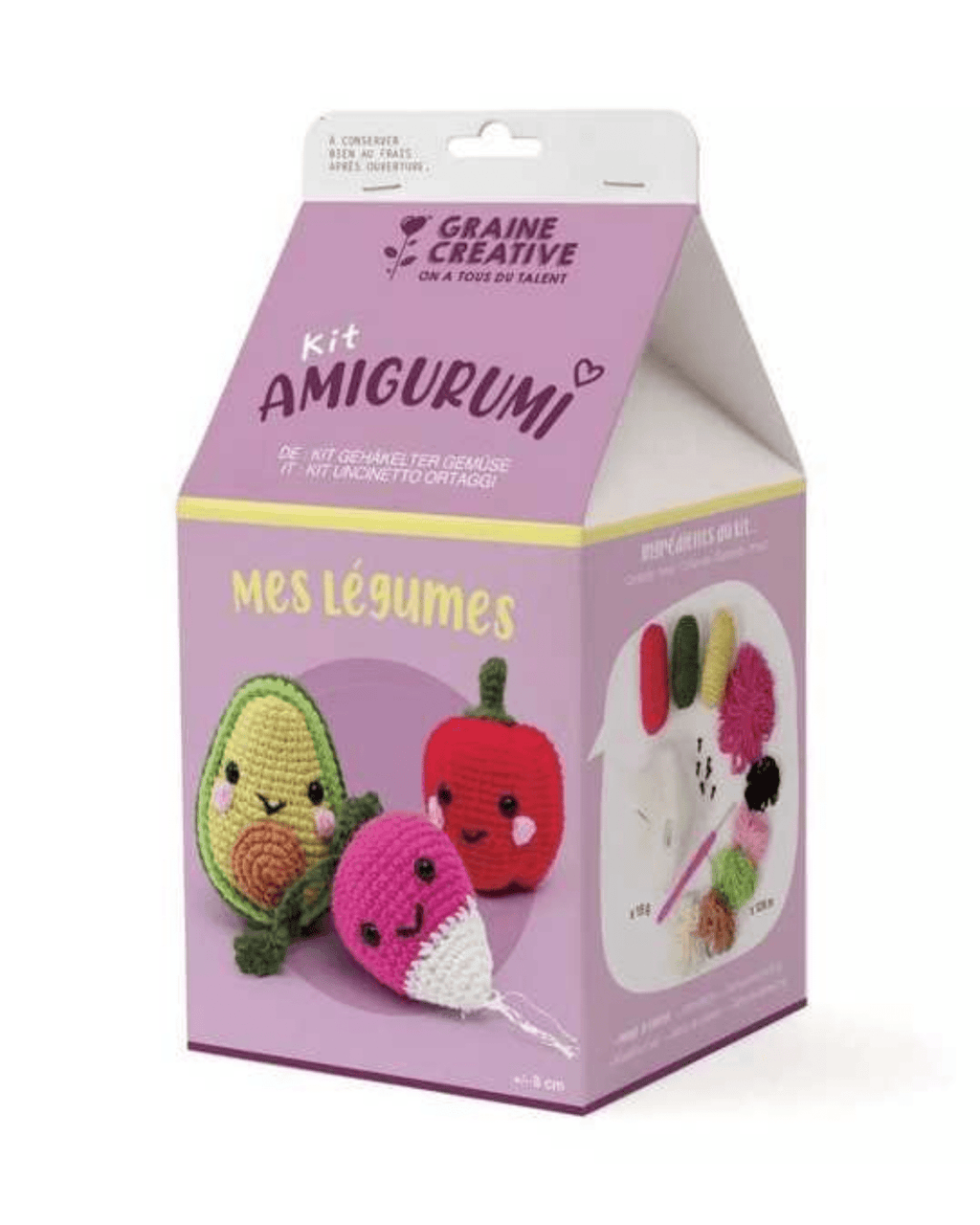 Kit crochet Amigurumi Mes légumes - Graine créative