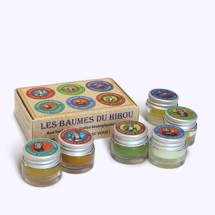 Kit de voyage baumes corporels bio aux huiles essentielles