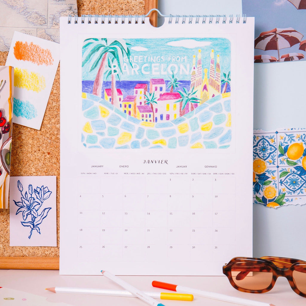 Calendrier à colorier 2027 City Trip – Petit Crayon – La Petite Épicerie – vue 5