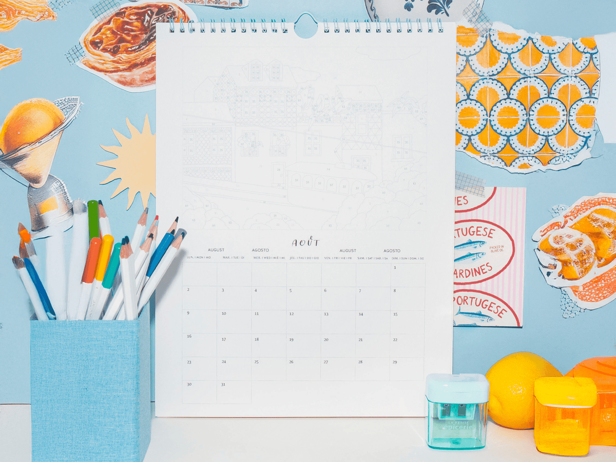 Calendrier à colorier 2027 City Trip – Petit Crayon – La Petite Épicerie – vue 6