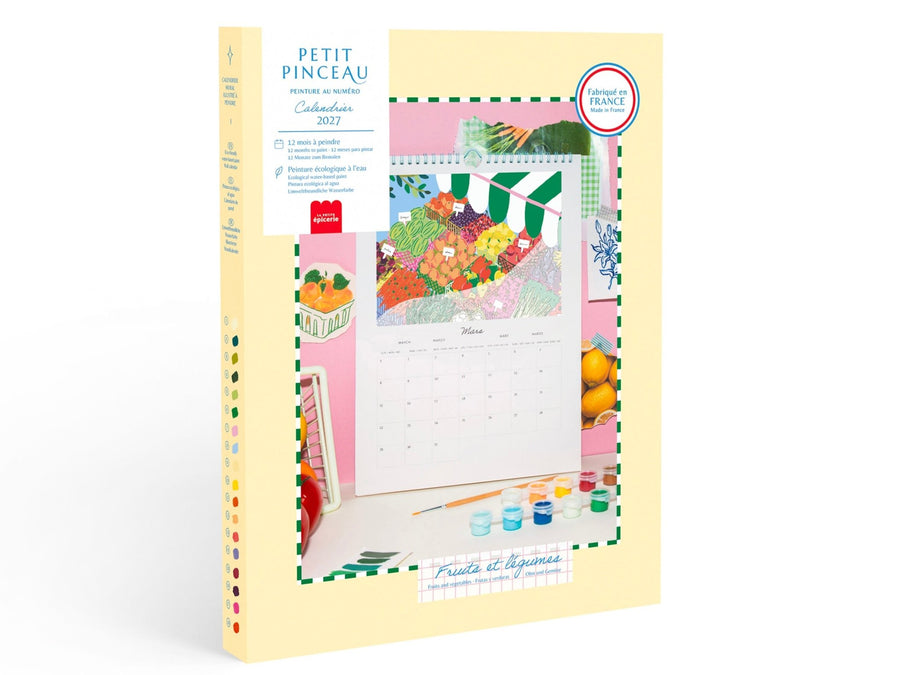 Calendrier à peindre 2027 Fruits et Légumes - Petit Pinceau